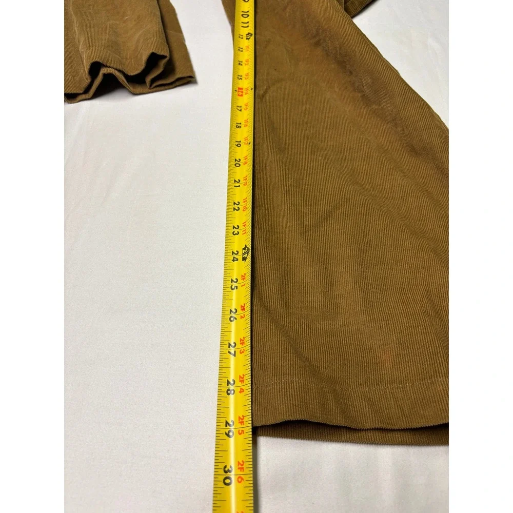 prAna Saxton PantS Corduroy  33x30 Brown Organic Cotton Straight Leg